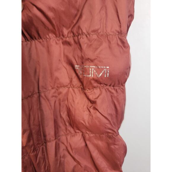 TUMI Down Puffer Jacket Size Small S Hoodie Packable - Picture 7 of 12